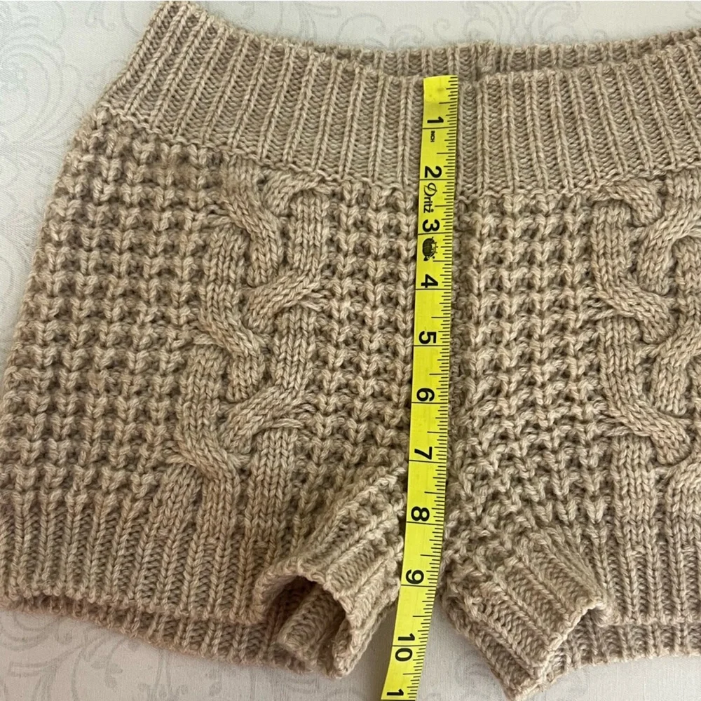 KONTATTO Italia Alpaca Wool Blend Knit Mini Shorts Size XS